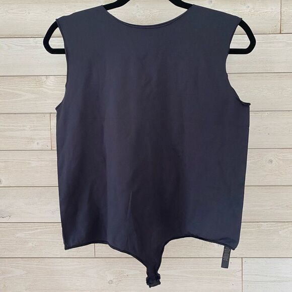 Skims Essential Crew Neck Sleeveless Bodysuit - Onyx - 4x/5x - Picture 3 of 6